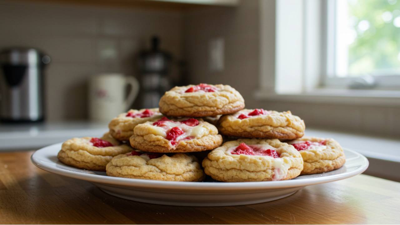 Strawberry Cheesecake Cookies